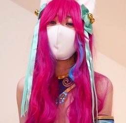 柚子猫九尾狐新cos主题演出美感