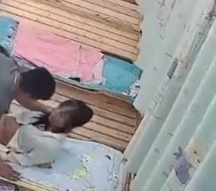 激烈争执！廊坊金湾幼师事件监控曝光，16分钟精彩片段揭秘打砸木板床经过