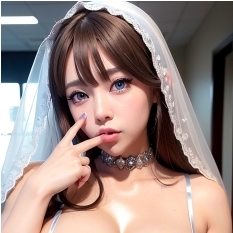 BreezyB的丰满蜜桃臀婚纱美娇妻