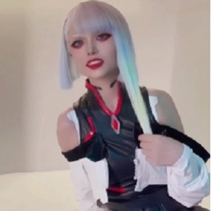 喵小吉绝伦鲜嫩某处！精美开腿，赛博朋克边缘行胀妗