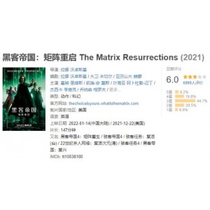 2022年1月14日上映《黑客帝国4:矩阵革命4K?》，莱恩·约翰逊执导，拉尔夫·费因斯、凯文·史派西等主演，矩阵重启，不限速下载，AliyunDrive支持！