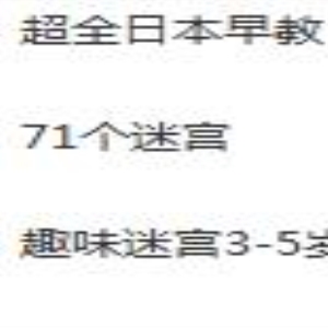 早教读物《各类儿童早教迷宫合集》