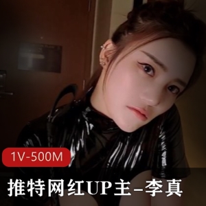推特网红UP主李真线下见面战斗合集1V500M，黑皮衣魅力无限