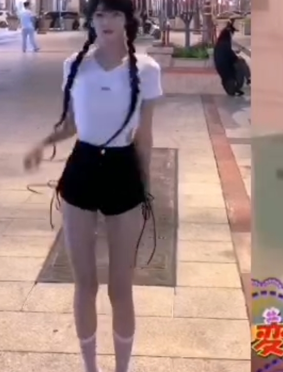 抖音风绿帽百层挑战合集43V8G，红框挑战红绿灯精彩呈现